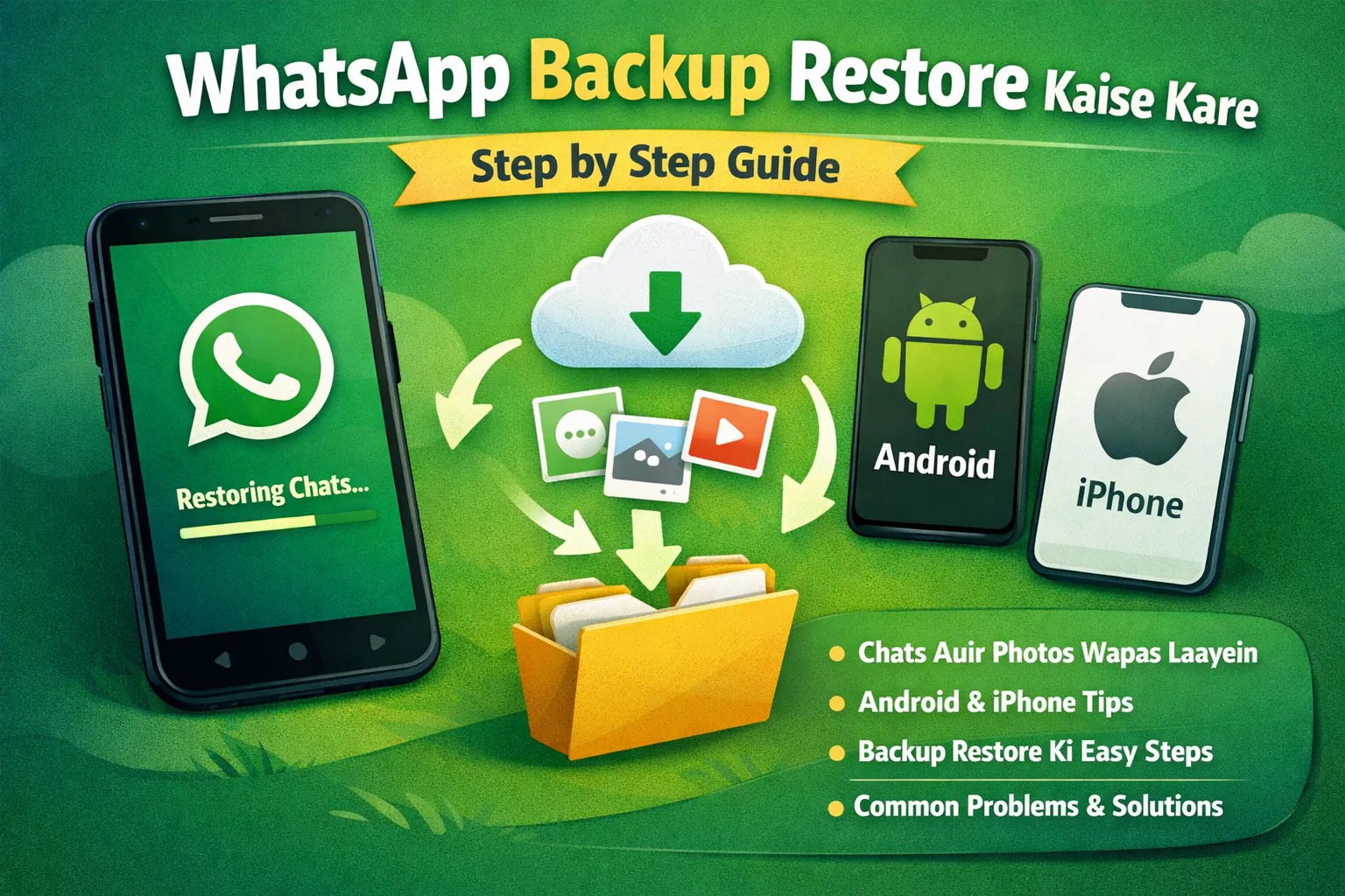 WhatsApp backup restore kaise kare – step by step