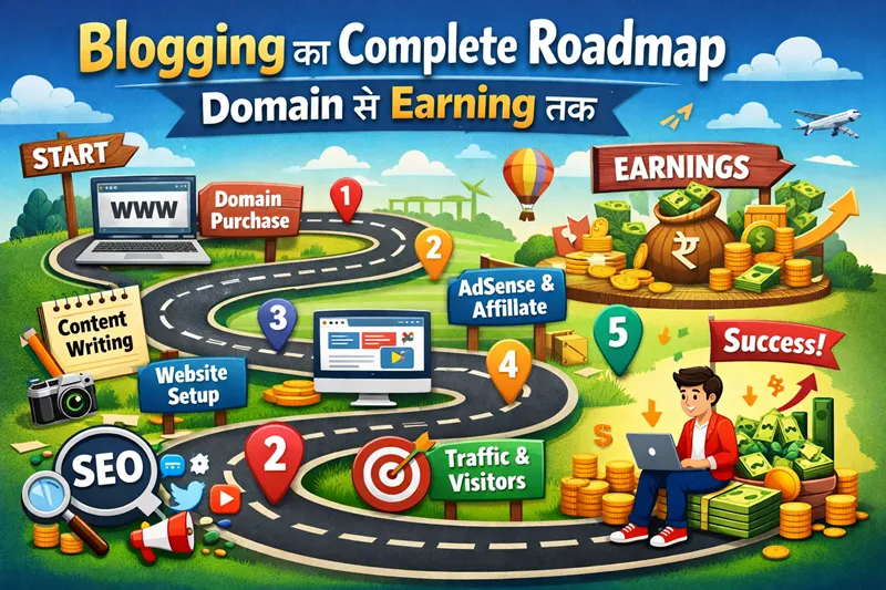 Blogging ka complete roadmap – domain se earning tak