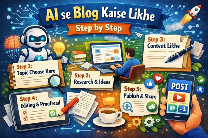 AI se blog kaise likhe – step by step
